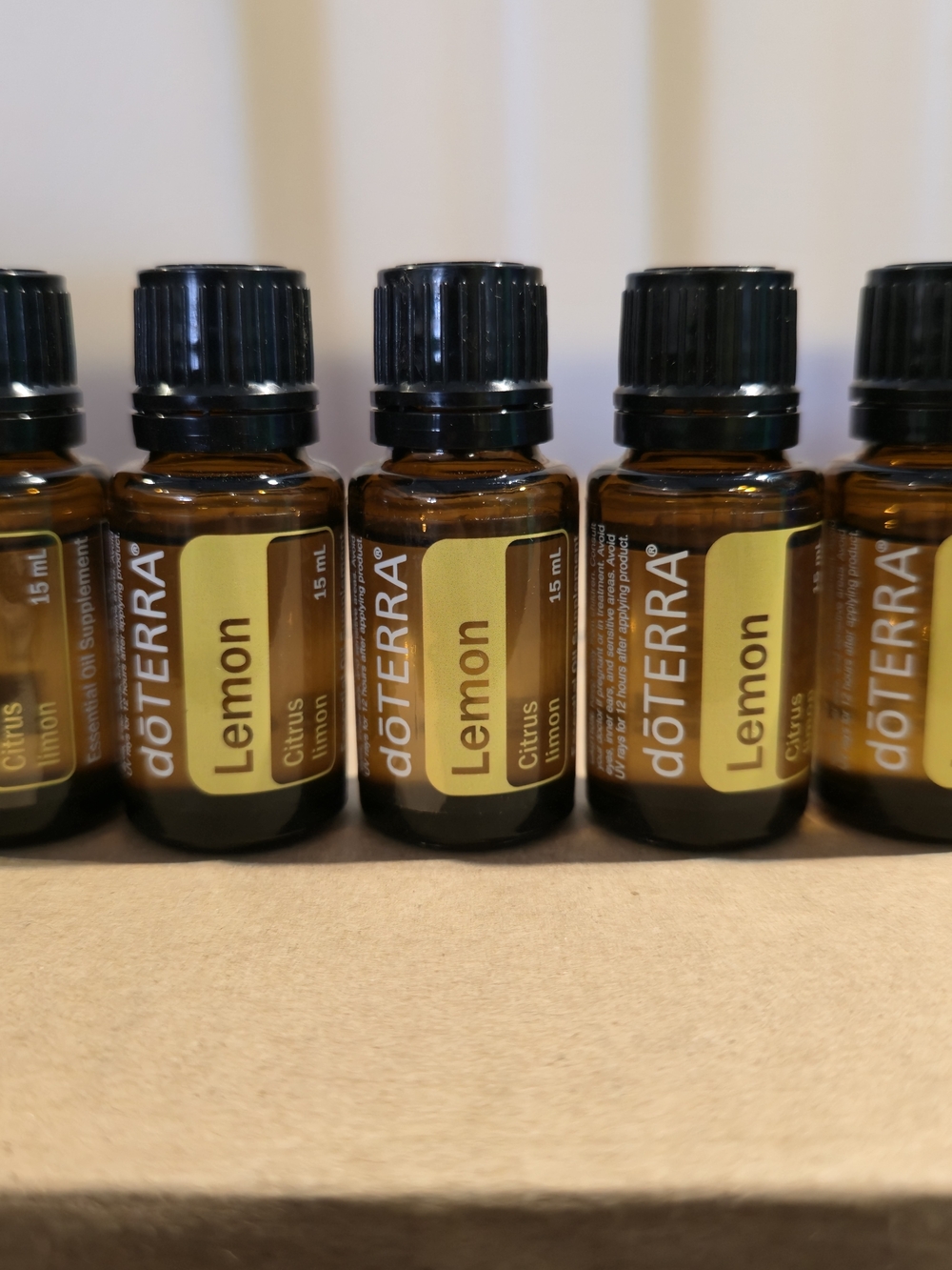 doTERRA Lemon Essential Oil 15mL 5-Pack Citrus Authentic Original Exp. May 2029